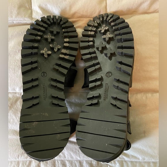 All Saints Leather Bow Gladiator Shoes - Picture 6 of 9